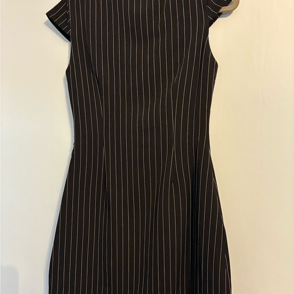 NWT Klesis Black Pinstripe Dress Size Small - Picture 3 of 8